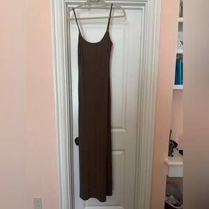 SKIMS Chocolate Brown Maxi Dress